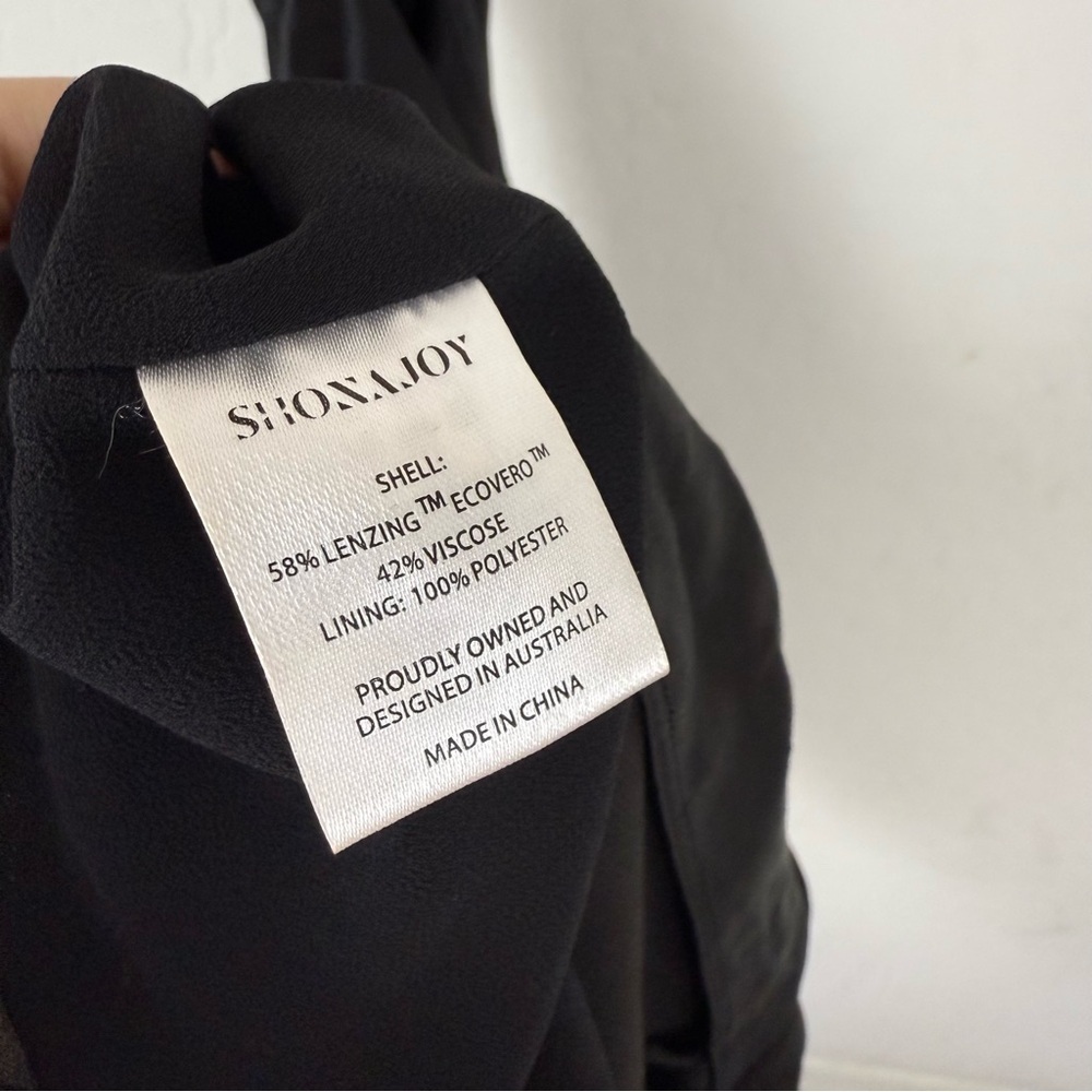 Shona Joy Thalia Bias Open Back Midi Dress Black - Picture 12 of 13